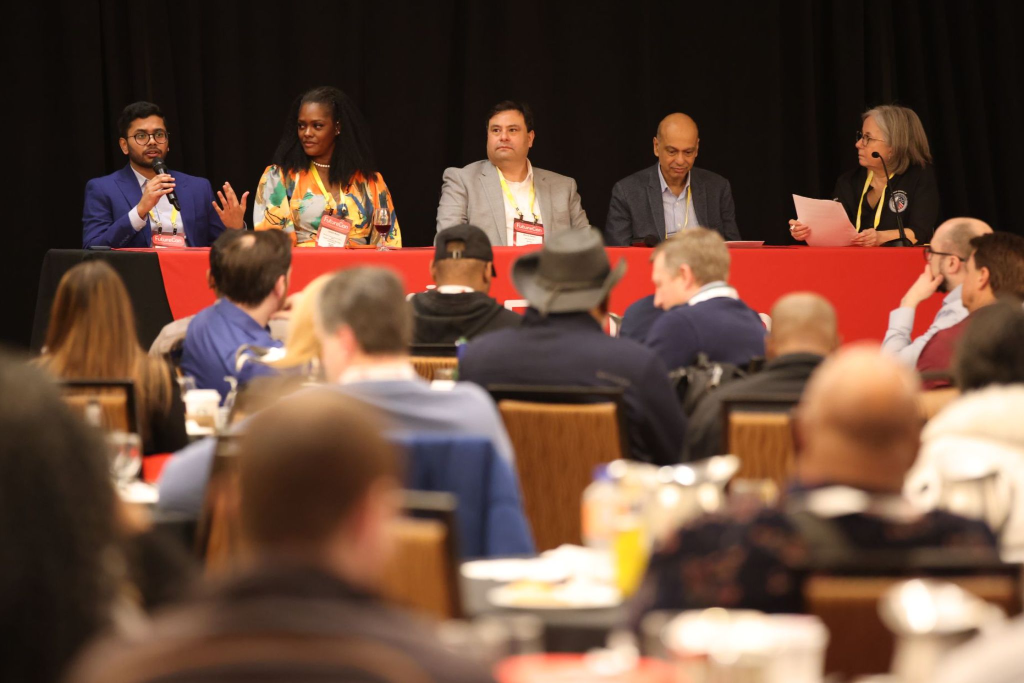 Hemanth on a panel at the Detroit FutureCon Cybersecurity Event