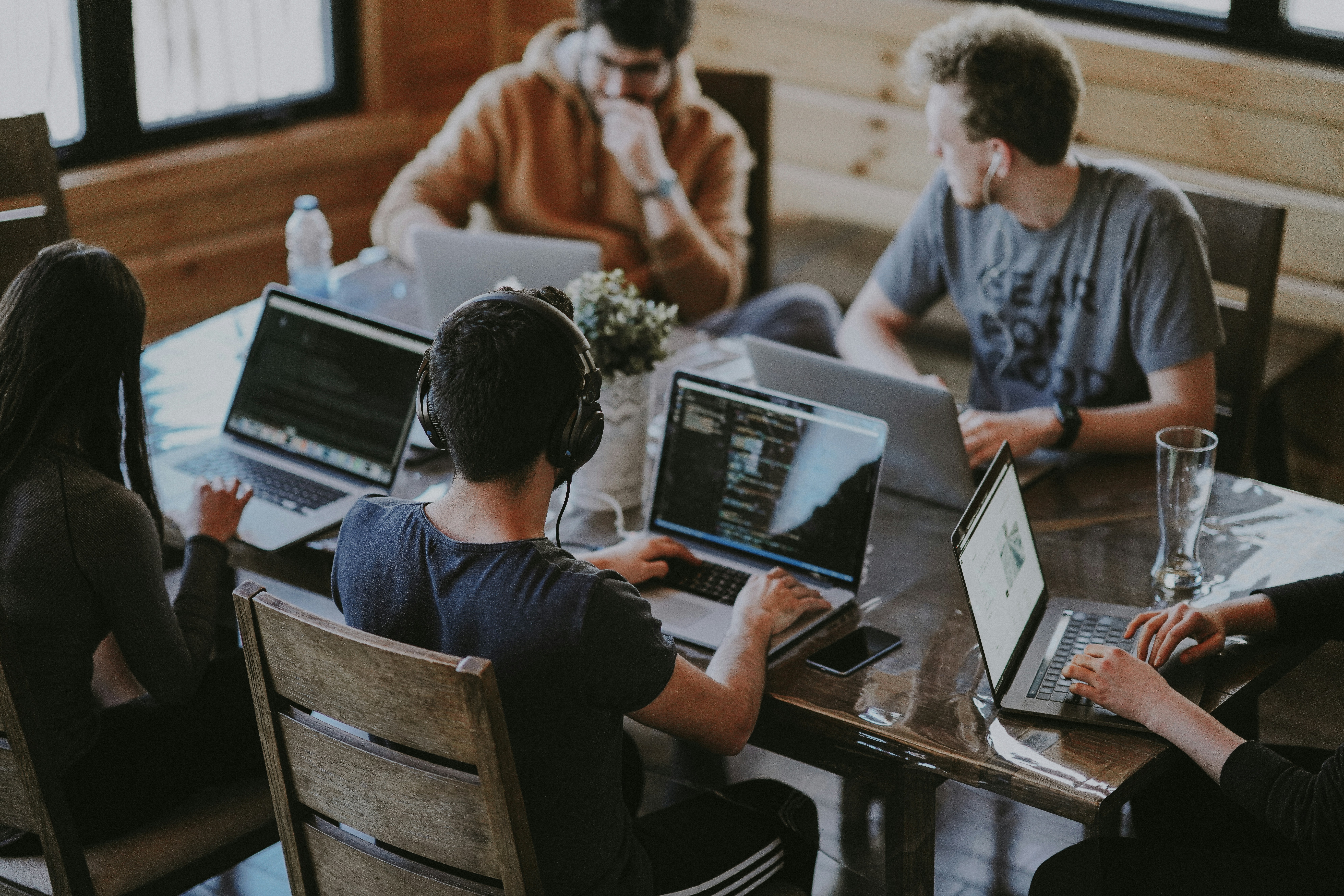 Startup team workspace